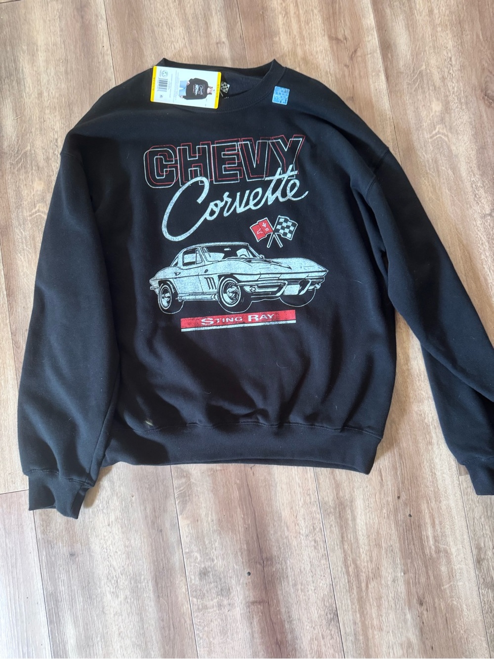Chevy Corvette Black Graphic Sweatshirt